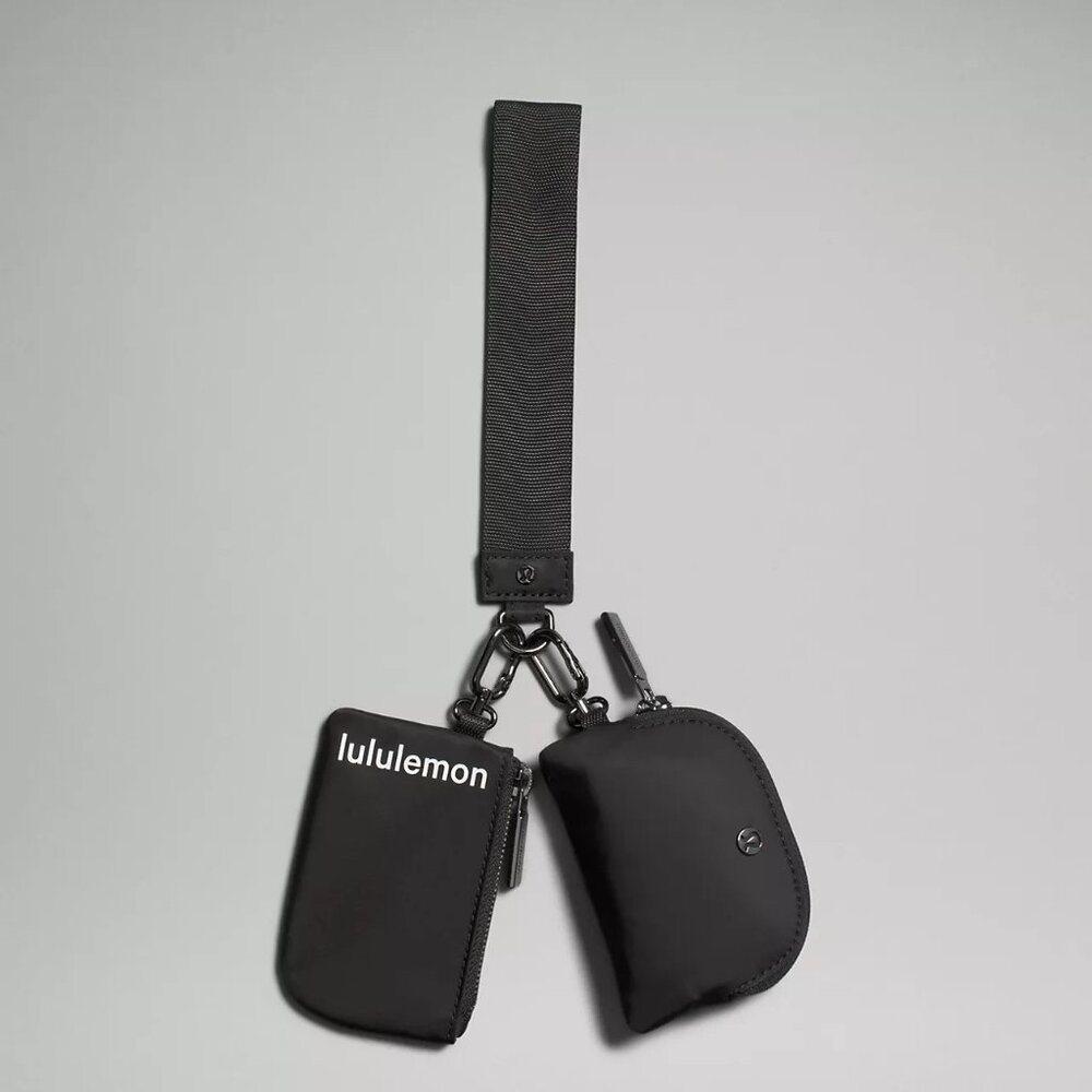 Lululemon Dual Pouch Wristlet Black